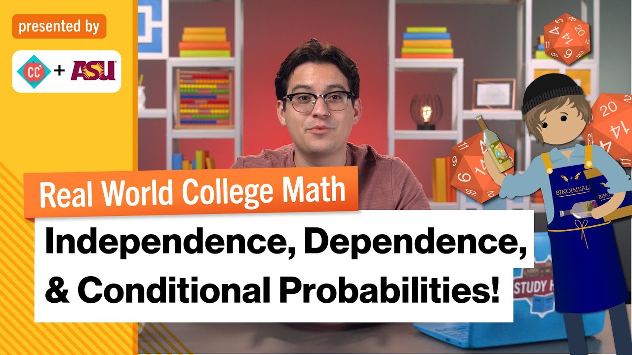 Thumbnail for Dependent and Independent Probabilities | Real World College Math | Study Hall