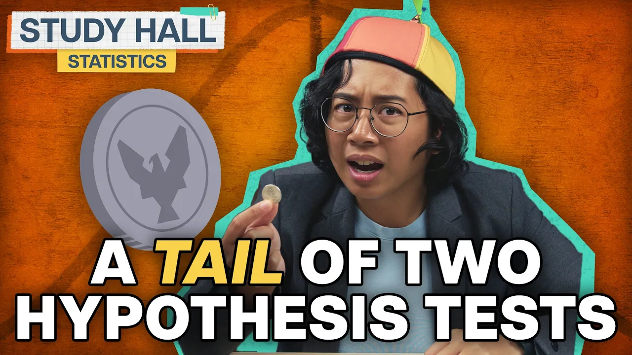 Thumbnail for One and Two Tailed Tests Explained | Statistics Ep. 20
